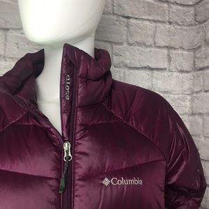 Columbia Puffer Coat Purple Size Large